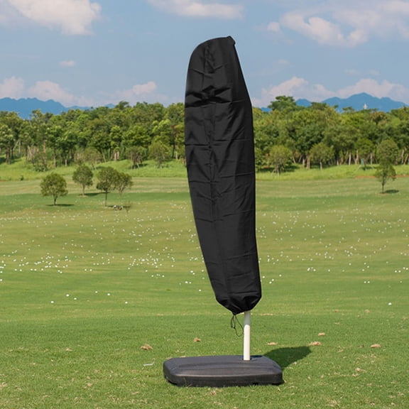SOPOTUTU Waterproof Multi-Use Black Patio Umbrella Cover for Outdoor Furniture