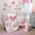 thumbnail image 1 of Butterfly Kisses 3-Piece Crib Bedding Set, 1 of 7