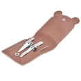 thumbnail image 2 of Manicure Kit 5Pcs/Set Stainless Steel Nail Clipper Set Portable Manicure Kit Nail File Eyebrow Trimming Clip3418B Bear, 2 of 8