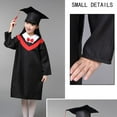 thumbnail image 2 of Miangastore 1 Ensemble Robe de Collation des Grades pour Enfants Robe de Cape Costumes Cosplay pour Enfants (Col Rouge avec 130cm), 2 of 8