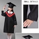 thumbnail image 2 of 1 juego de bata de graduación para niños, disfraz de cosplay (cuello rojo y certificado de jardín de infantes de 140 cm), 2 of 5