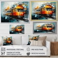 thumbnail image 4 of Designart "Fragmented Rhythm of a Train" Transportation Floater Framed Canvas Wall Art, 4 of 7