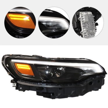DNA Motoring HL-HPL-JGC14-BK-CL1 For 2014 to 2016 Jeep Grand Cherokee