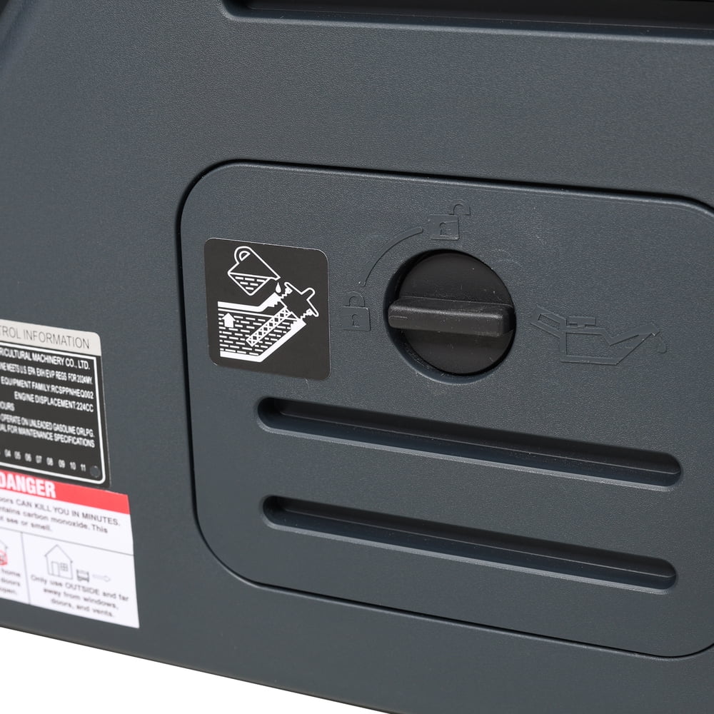 Super Quiet 5.5KW Portable Inverter Generator Dual Fuel Gas & LPG 224cc 4-Stroke Electric & Remote Start Foldable Handle Wheels CO Sensor EPA Compliant