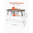 thumbnail image 3 of Coffee Bar Cabinet, 47.3" Farmhouse Coffee Station w/ Barn Doors & 4 Tier Storage, 3 of 9