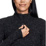 Spyder Ladies' Fleece Printed Half Zip, Medium Black