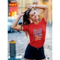 thumbnail image 2 of Feels Nothing Bear Graffiti  Shaped T-Shirt Women -Image by Shutterstock, Female XX-Large, 2 of 4
