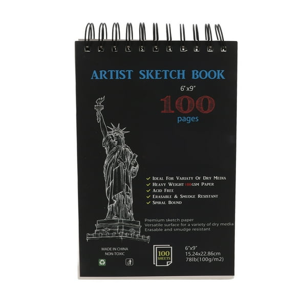 Sketch Books, Spiral Binding Design Hard Bottom Pads Glossy Writing Drawing Paper For 8-50 Years Old For Painting