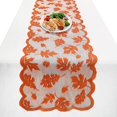 thumbnail image 1 of Fall Table Runners 72 Inch, Thanksgiving Table Runner with Lace Maple Leaves, Pumpkins for Lace Table Runner Harvest Thanksgiving Party Decoration, 1 of 6