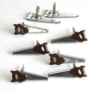 Eyelet Outlet Shape Brads 12/Pkg-Saw, Pk 3, Eyelet Outlet