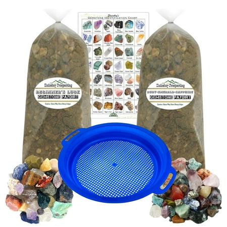 Multicolor Mining Paydirt Kit Loose Gemstone, 10 lb