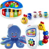 Baby Einstein 0-12 Months Toy Value Set, includes Take-Along Tunes Toy, Activity Balls, Bendy Ball Toy, Piano Toy, Mini Piano Toy, Soft Blocks, and Octoplush Toy