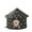 Black M, variant on KYAIGUO Cat House with Removable Cushion Outdoor Cat House Weatherproof Four Season Pet Nest Kitty Shelter House Small Dog Tent Cabin for Indoor Outdoor