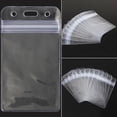 thumbnail image 2 of 10Pcs Card Pouch Durable Lightweight Portable Waterproof Resealable Zip Type Holder for Library Cards, 2 of 8