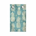 thumbnail image 1 of Pineapple Hanging Pocket Organizer, Abstract Summer Pattern with Exotic Fruit and Minimal Ornaments, Printed Polyester Storage Bag with Pockets, 9" x 27", Pale Yellow Turquoise, 1 of 2