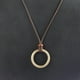 thumbnail image 1 of Collar con colgante de anillo de aleación Yinane, 1 of 8