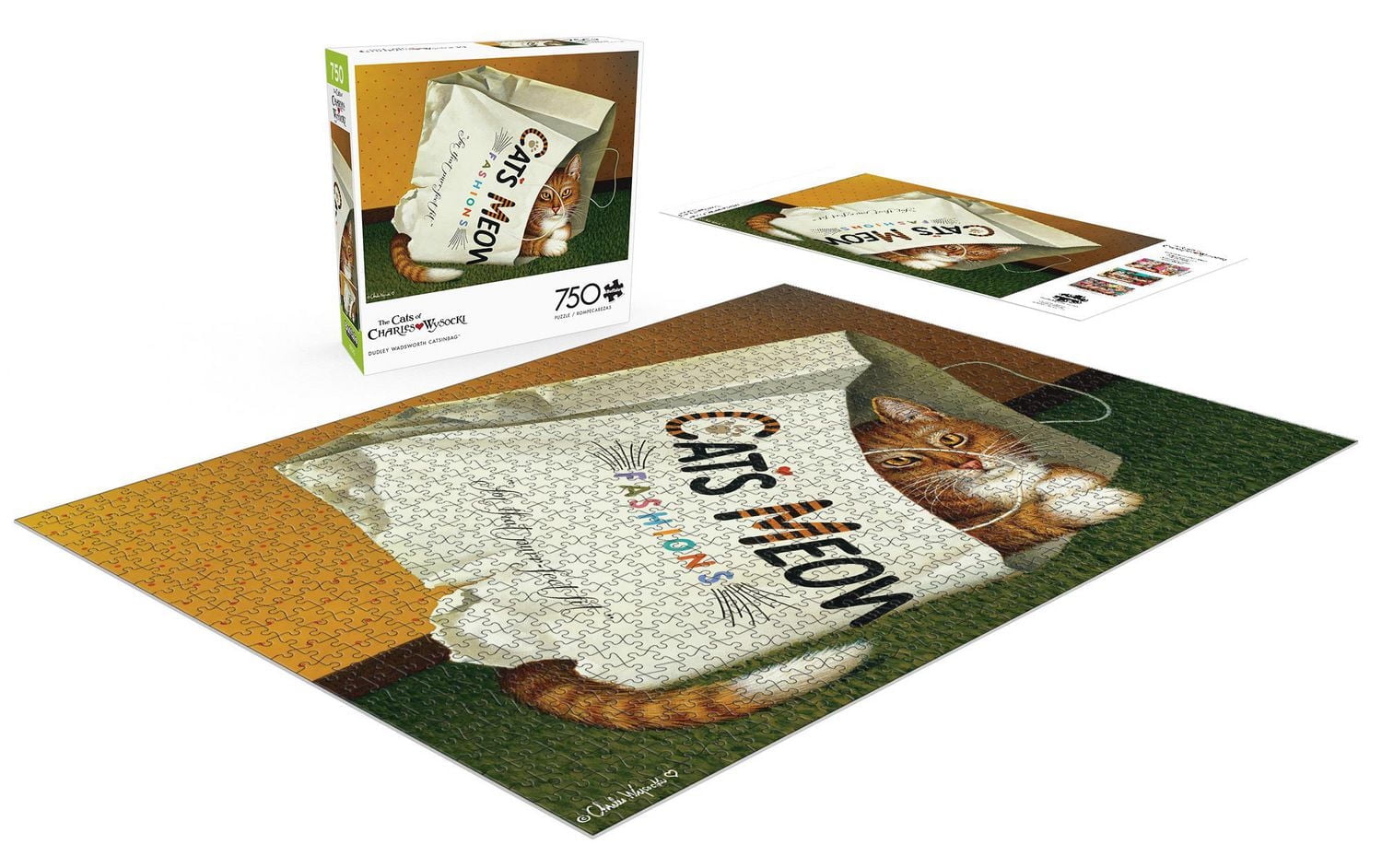 Buffalo Games - Cats - Dudley Wadsworth Catsinbag - 750 Piece Jigsaw Puzzle