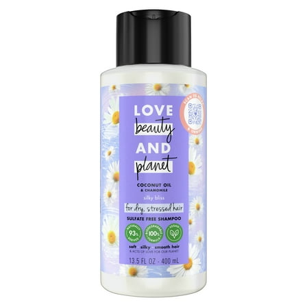 Love Beauty and Planet Daily Shampoo with Coconut Oil, Chamomile for All Hair Types, 13.5 fl oz