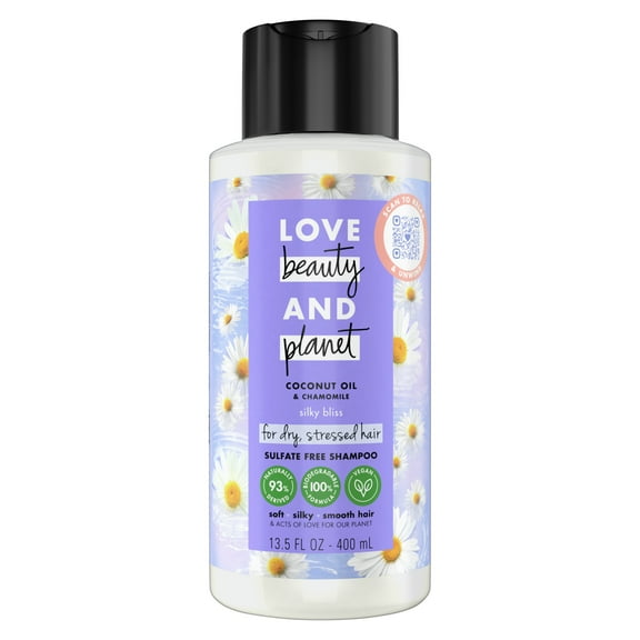 Love Beauty and Planet Daily Shampoo with Coconut Oil, Chamomile for All Hair Types, 13.5 fl oz