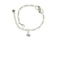 thumbnail image 2 of Delight Jewelry Silvertone Mini Texas Silver-tone Paw Infinity Link Chain Bracelet, 6"+2" Extender, 2 of 3