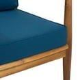 thumbnail image 2 of Greta Acacia Wood 4-Piece Outdoor Chat Set with Dark Teal Cushions, Teak, 2 of 13
