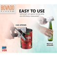 thumbnail image 2 of Bovado USA Can Opener Chromed Steel Rubber Grips, Black, 2 of 5