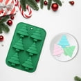 thumbnail image 4 of Christmas Tree Cake Pan 9*7IN(6PC) Christmas Tree Silicone Baking Molds Non Stick Pie Mould Bakeware Tray for Holiday Parties Baking Mousse Muffin Chocolate Fondant Sweets, 4 of 6