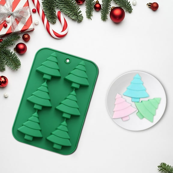 AZXY Christmas Cookie Molds,Baking Tools Clearance,Silicone Christmas Cookie Cutters for Holiday Party Supplies,Biscuit Candy Mold