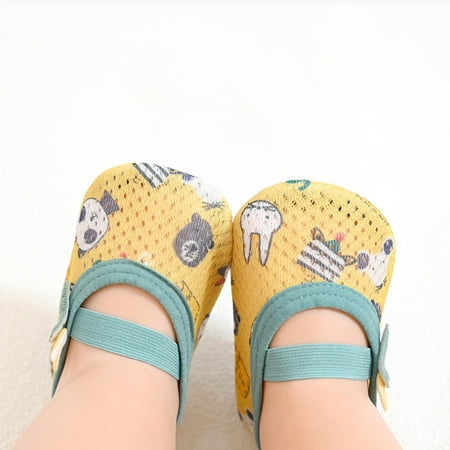 

Cathalem Baby Girl Shoes 12-18 Months Walking Swim Boys Cartoon Baby Water Non-Slip Barefoot Shoes Girls Shoes Size 7 Toddler Shoes Yellow 2 Years