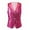 Hot Pink, variant on Mens Sequins Lapel Vest Casual Lapel Vest Performance Banquet Suit