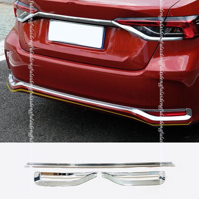 for Toyota for Corolla Sedan 2019-2023 Chrome Rear Bumper Cover Moulding Bottom Trim