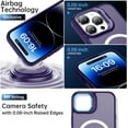 thumbnail image 6 of Case for iPhone 12 Case/iPhone 12 Pro Translucent Matte with Screen Protector - Built-in Camera Stand - Slim Fit Protective Phone Case 6.1” for Women Girls - Purple, 6 of 7