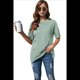 thumbnail image 2 of Camiseta Básica de Corta con Cuello en V, Color Verde Frijol, Talla L, 2 of 5