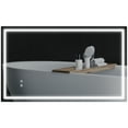 thumbnail image 1 of HOMCOM 39" x 24" LED Bathroom Mirror, Wall Mounted Vanity Mirror, Clear, 1 of 10