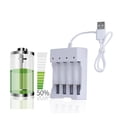 thumbnail image 2 of USB 3/4 Slot Fast Battery Charger with Short Circuit Protection for AA & AAA Rechargeable Batteries, 2 of 6