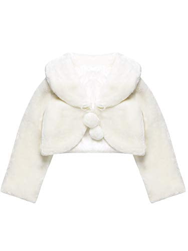 faux fur wrap for flower girl