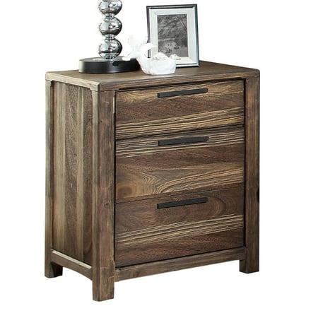 furniture of america bickson 2 drawer nightstand - walmart
