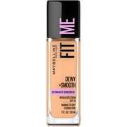 Maybelline Fit Me Dewy + Smooth Liquid Foundation Makeup with SPF 18, Buff Beige, 1 fl. oz.