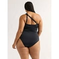 thumbnail image 3 of Sofia by Sofia Vergara Women's and Women's Plus One Shoulder Keyhole One Piece Swimsuit, Sizes XS-3X, 3 of 4