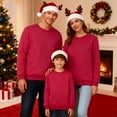 thumbnail image 2 of DHFJKG Kids Family Matching Sweatshirts Long Sleeve Crewneck Solid Color Pullover For Parents And Kids Festive Holiday Holiday Tops, 2 of 9