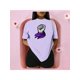 thumbnail image 2 of Playera Blusa De Puño Levantado Con Un Pañuelo Dia De La Mujer Color Lila Talla Chica Marca Emil SaEs, 2 of 4