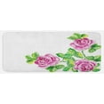 thumbnail image 1 of Watercolor Flower Kitchen Mat, Picturesque Glamour Dramatic Rose with Cracked Effect Natural Art, Plush Decorative Kitchen Mat with Non Slip Backing, 47" X 19", Pink Green, by Ambesonne, 1 of 1