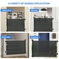 thumbnail image 5 of Hawsaiy Retractable Baby Gate, 71" Wide x 35" Tall Mesh Safety Gate for Babies and Pets, for Stairs, Doorways & Hallways, 5 of 8