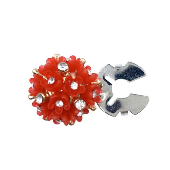 Rhinestone Button Covers Jewelry Detachable Shirt Clips Fancy Decorative Buttons For Women Clothing Crafting Accessories