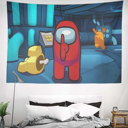 among us Tapestry Gift Wall Hanging Backdrop for Room Bedroom Girls Fans Background Banner Party Birthday Supplies Decor