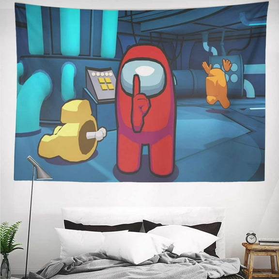 among us Tapestry Gift Wall Hanging Backdrop for Room Bedroom Girls Fans Background Banner Party Birthday Supplies Decor