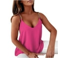 thumbnail image 4 of OKBOP Going Out Tops For Women Long Sleeve,Sexy Chain Suspender Vintage Summer V Neck Sleeveless Tank White Blouse For Women Black T Shirt, 4 of 8