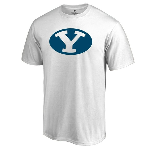 Men's White BYU Cougars Primary Logo T-Shirt