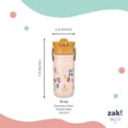thumbnail image 4 of Zak Designs 14oz Stainless Steel Harmony Water Bottle Inspired by St. Jude Patient Art Floral, 4 of 16