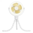 thumbnail image 1 of Ventilador Portátil Recargable para Cochecito de , Luz Pulpo con Clip, Miniventilador Personal, 1 of 5